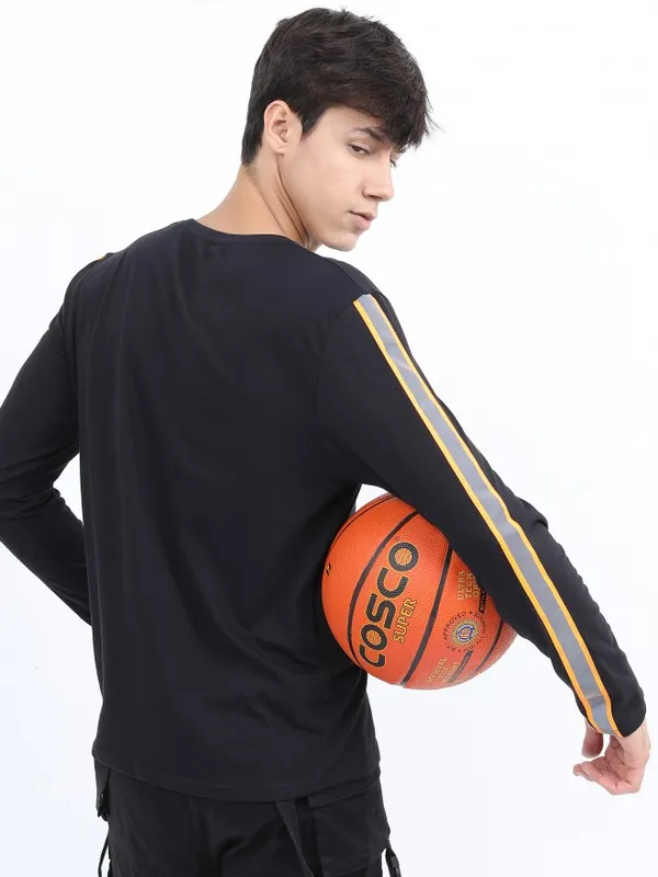  Locomotive Men Navy Blue Printed Round Neck T-Shirts