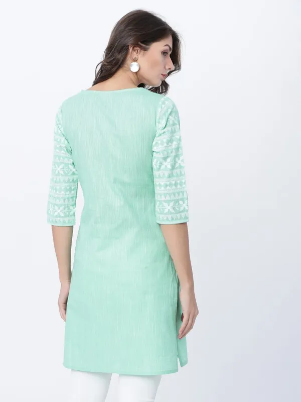  Vishudh Women Green Printed Tunics