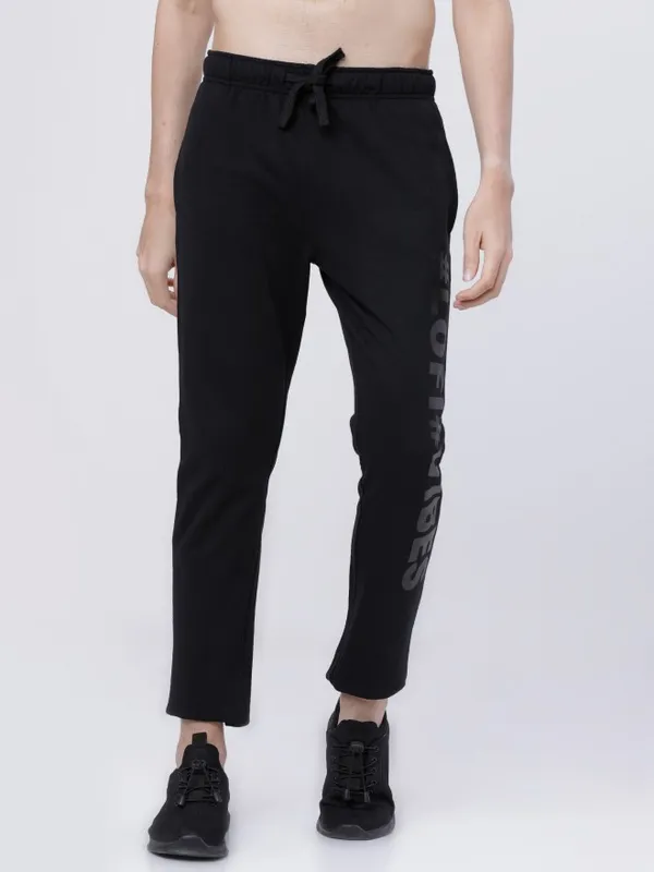  Highlander Men Black Slim Fit Track Pants