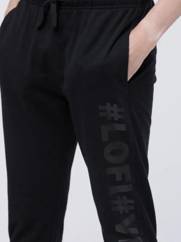  Highlander Men Black Slim Fit Track Pants