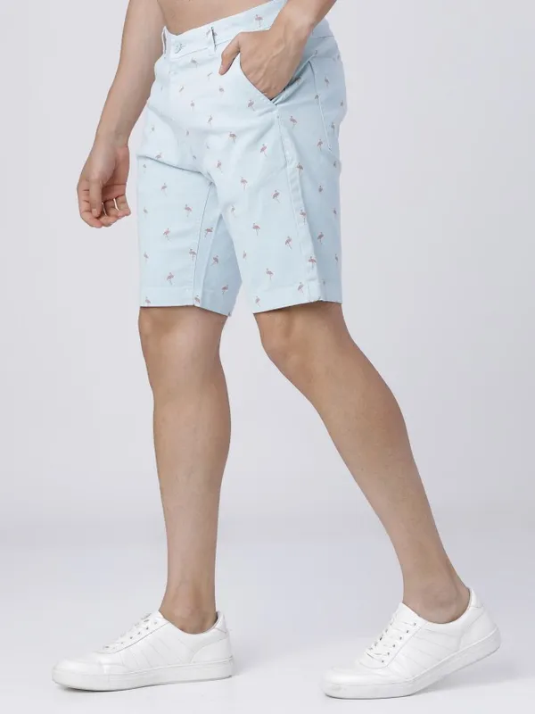  Highlander Men Blue Slim Fit Chino Shorts Shorts