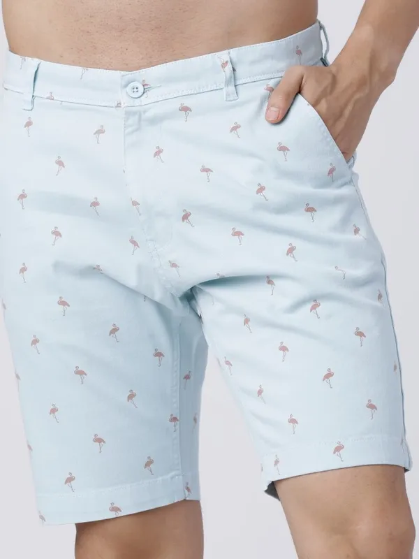  Highlander Men Blue Slim Fit Chino Shorts Shorts