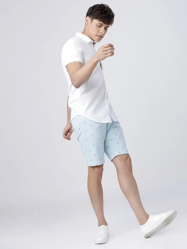  Highlander Men Blue Slim Fit Chino Shorts Shorts