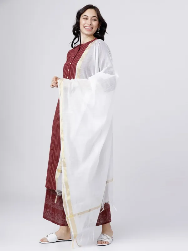 Women Kurta with Palazzo & Dupatta