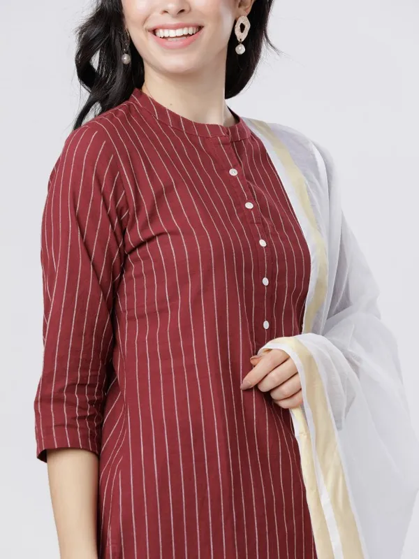 Women Kurta with Palazzo & Dupatta