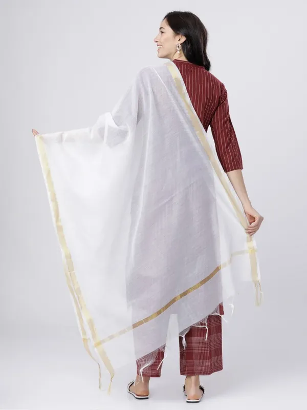 Women Kurta with Palazzo & Dupatta