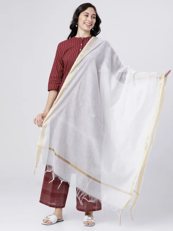 Women Kurta with Palazzo & Dupatta