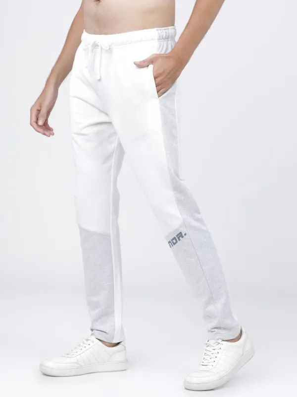  Highlander Men White Slim Fit Track Pants