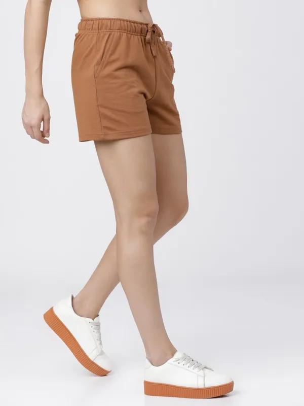  Tokyo Talkies Women Brown Regular Fit Shorts