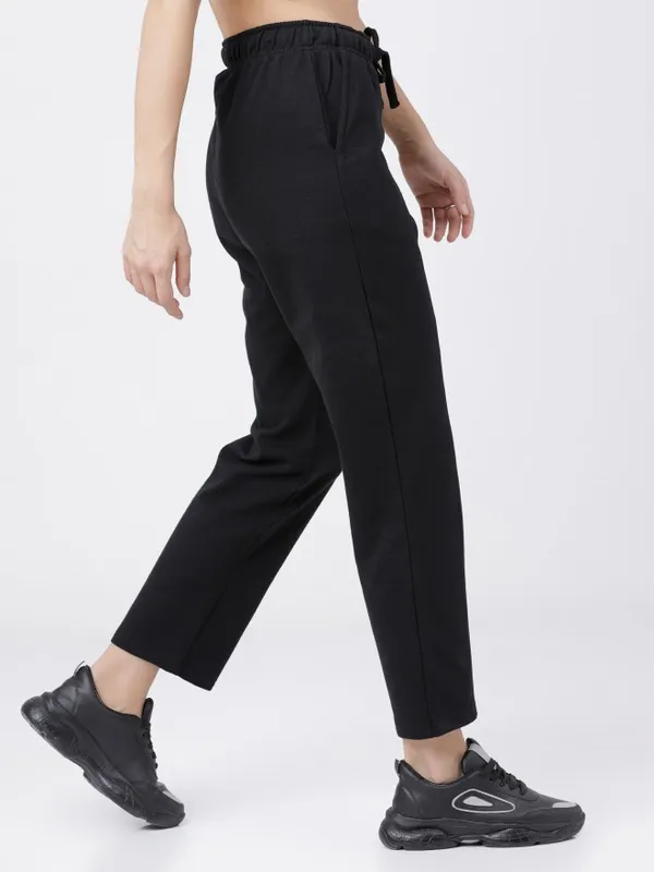  Tokyo Talkies Women Black Slim Fit Track Pants