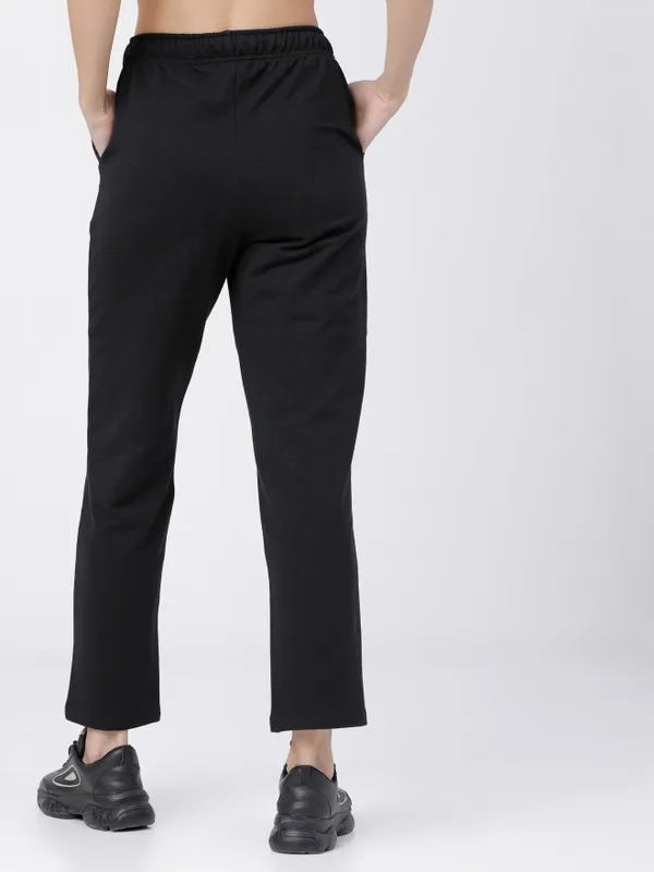  Tokyo Talkies Women Black Slim Fit Track Pants