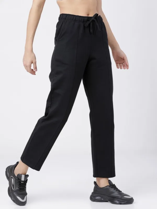  Tokyo Talkies Women Black Slim Fit Track Pants