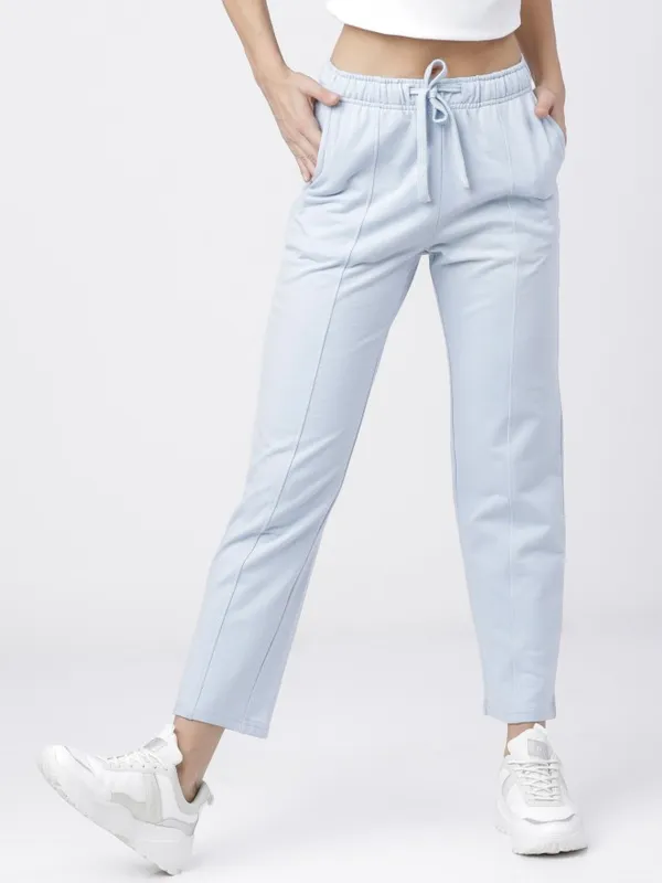  Tokyo Talkies Women Blue Slim Fit Track Pants