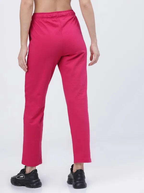  Tokyo Talkies Women Pink Straight Fit Track Pants