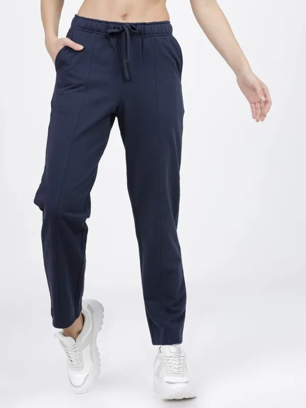  Tokyo Talkies Women Navy Blue Straight Fit Track Pants