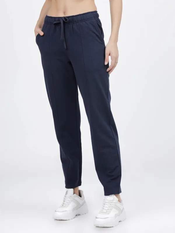  Tokyo Talkies Women Navy Blue Straight Fit Track Pants