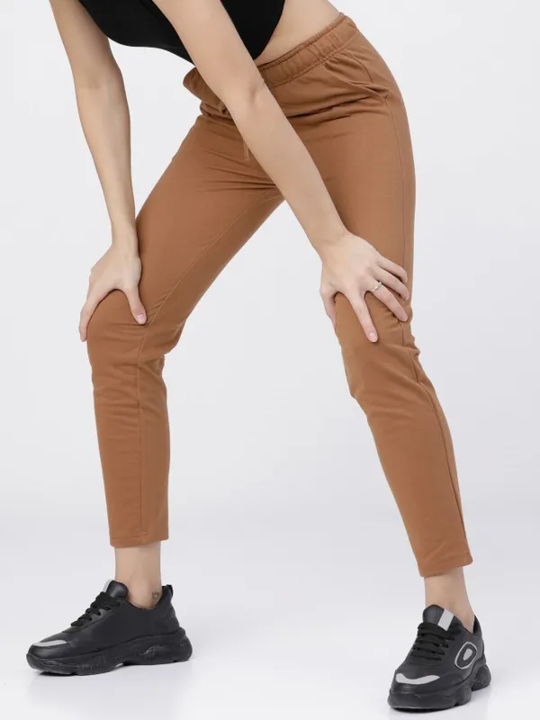  Tokyo Talkies Women Brown Slim Fit Track Pants
