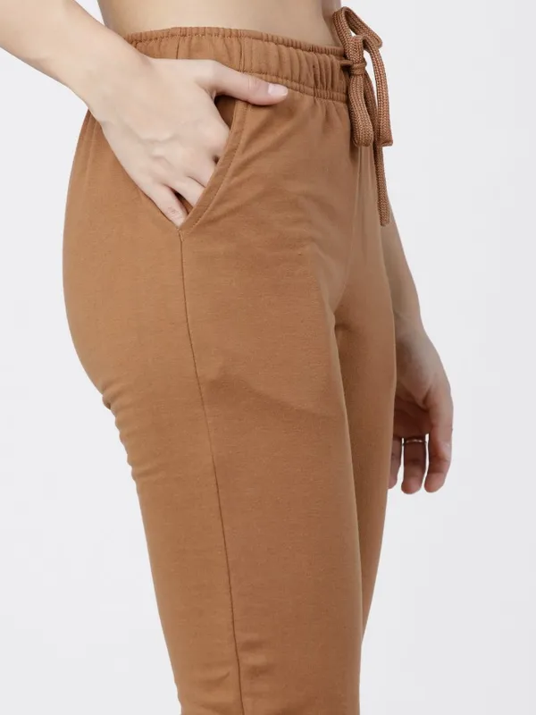  Tokyo Talkies Women Brown Slim Fit Track Pants