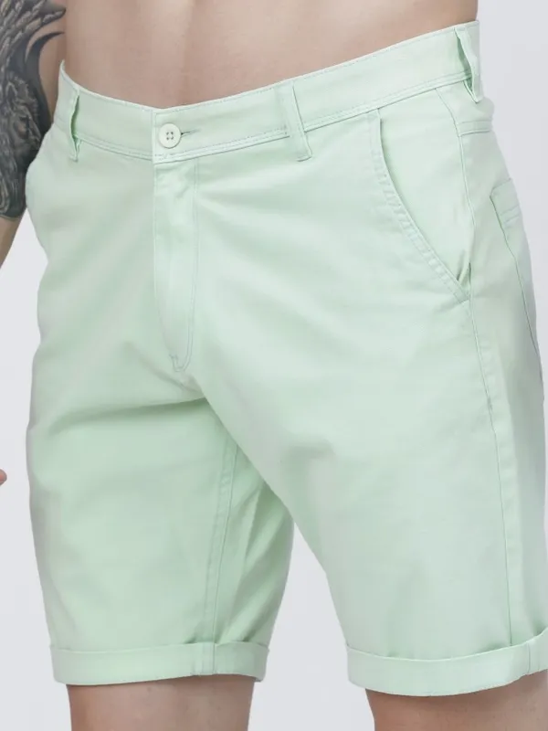  HIGHLANDER Men Green Slim Fit Regular Shorts Shorts