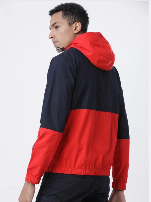 Red/Navy Blue Cotton Jacket