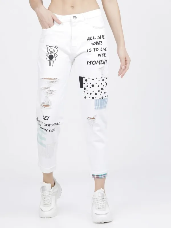 Women Boyfriend Fit Jeans