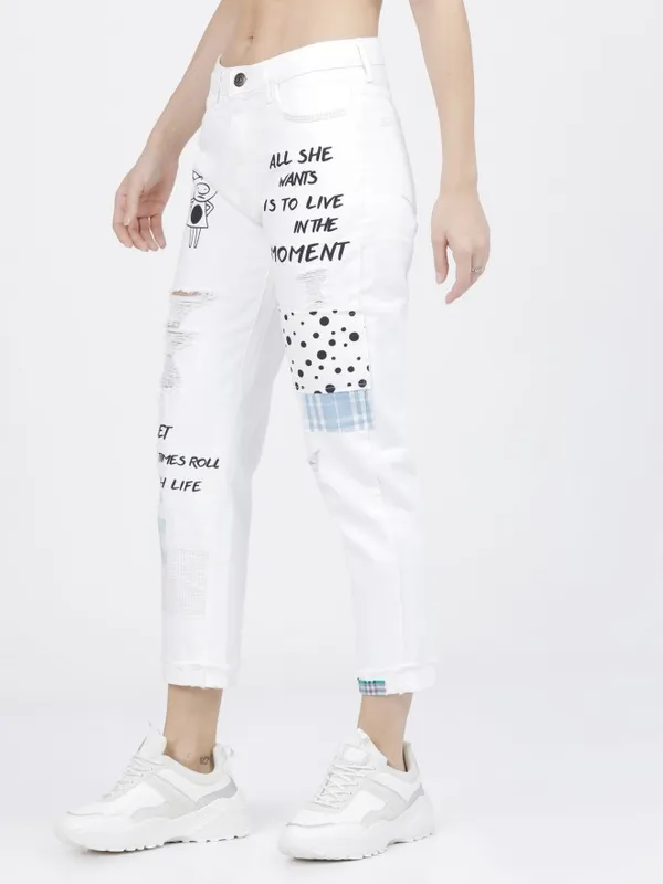 Women Boyfriend Fit Jeans