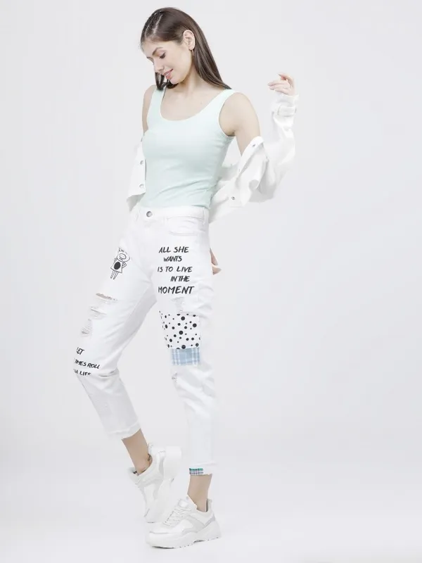 Women Boyfriend Fit Jeans