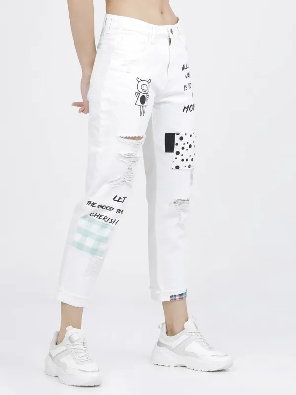 Women Boyfriend Fit Jeans