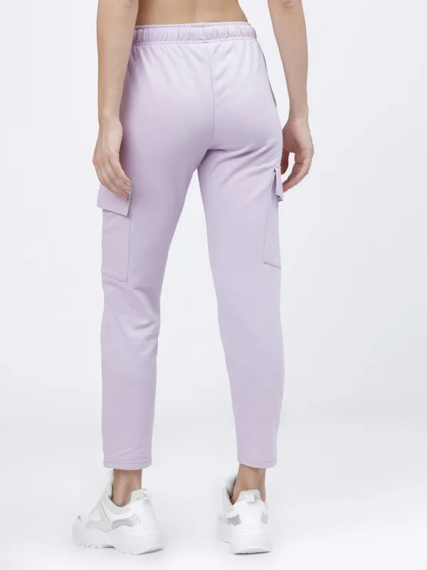  Tokyo Talkies Women Lavender Slim Fit Track Pants