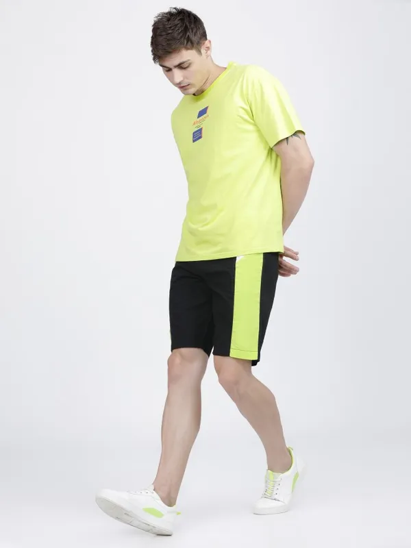  HIGHLANDER Men Black Slim Fit Regular Shorts Shorts