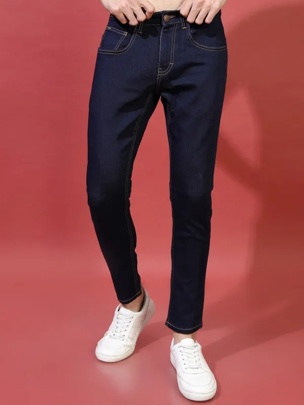  Ketch Men Blue Slim Fit Clean Look Jeans