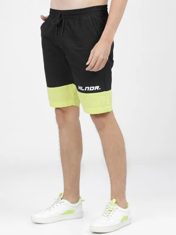  Highlander Men Black Slim Fit Regular Shorts Shorts