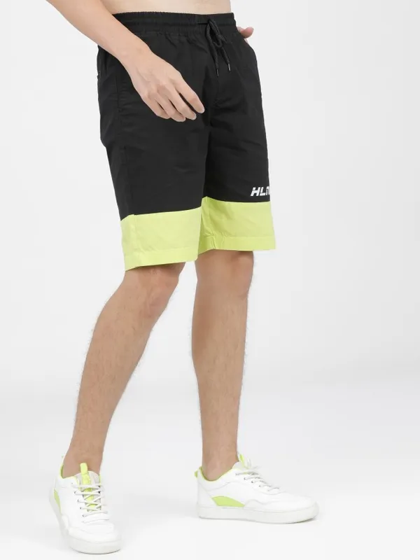  Highlander Men Black Slim Fit Regular Shorts Shorts