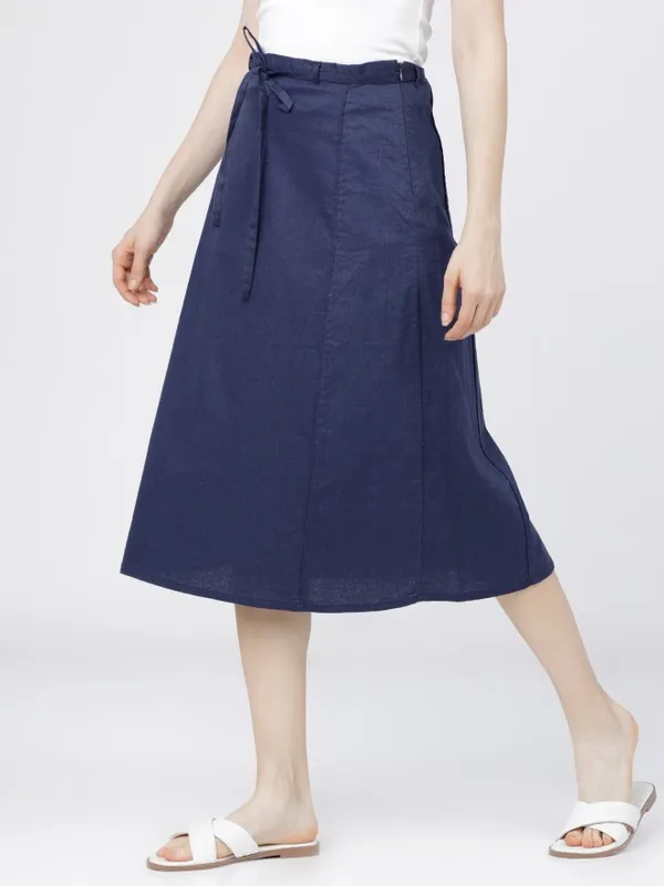  Tokyo Talkies Women Blue Midi Skirts