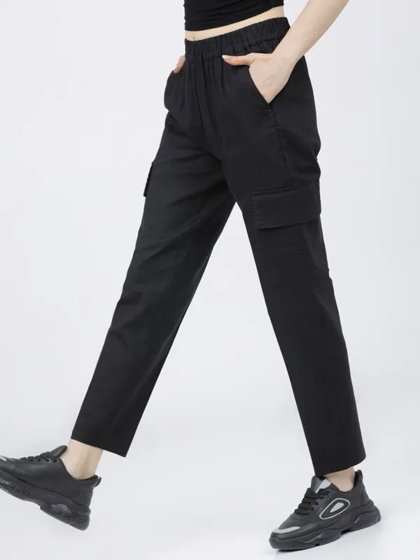 Solid Regular Fit Trousers