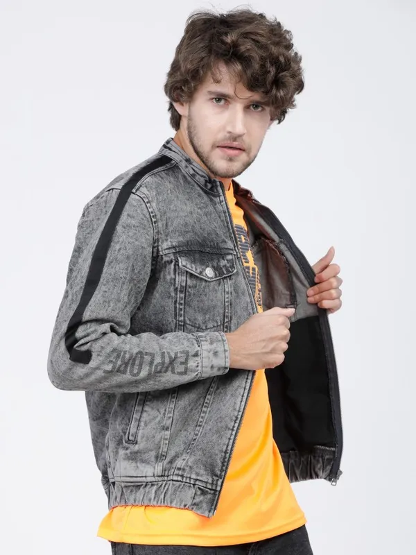 Solid Denim Jacket