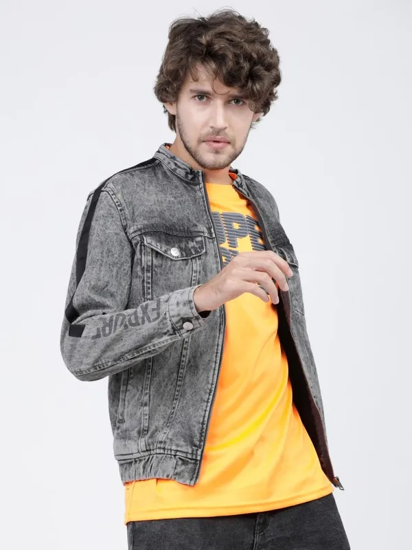 Solid Denim Jacket