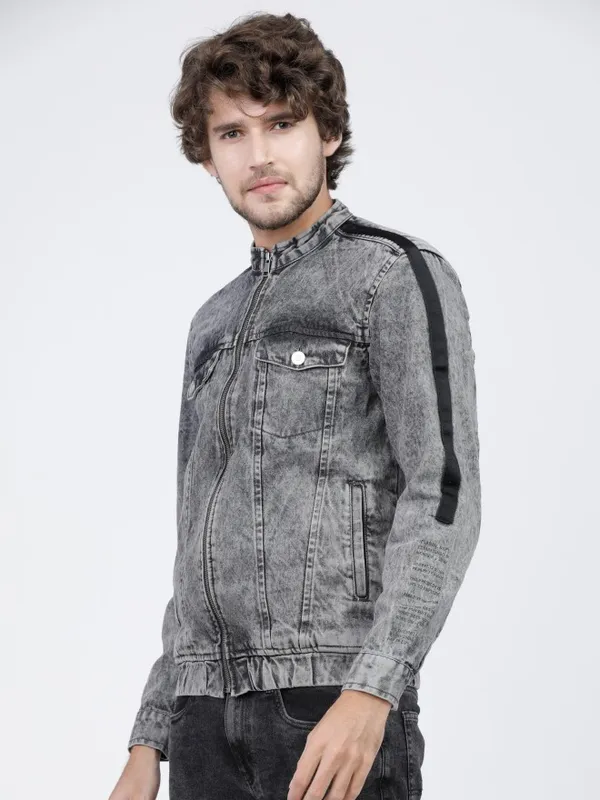 Solid Denim Jacket