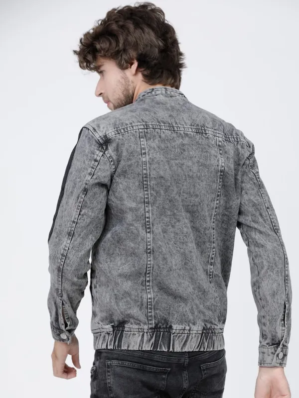 Solid Denim Jacket