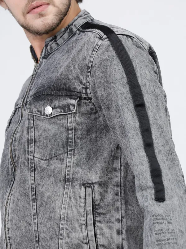 Solid Denim Jacket