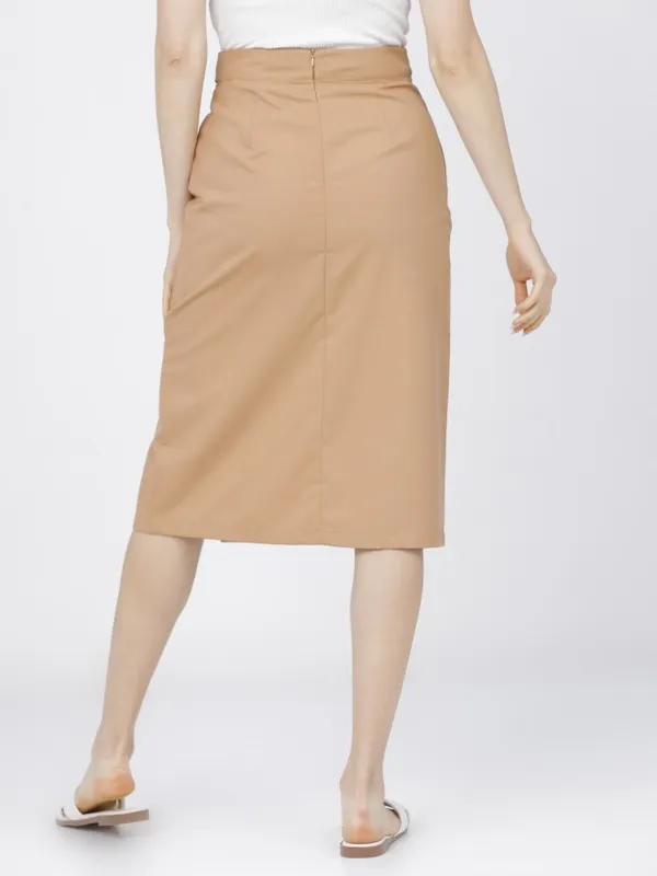  Tokyo Talkies Women Beige Midi Skirts