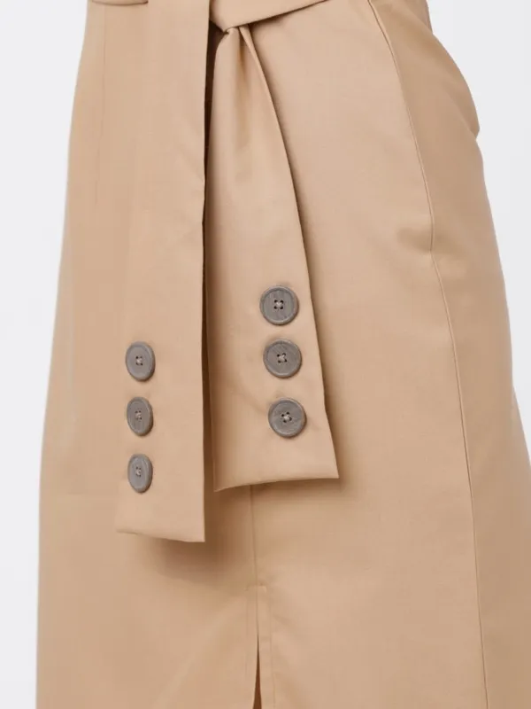  Tokyo Talkies Women Beige Midi Skirts