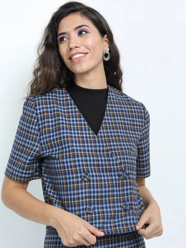 Checked Regular Fit Blazers