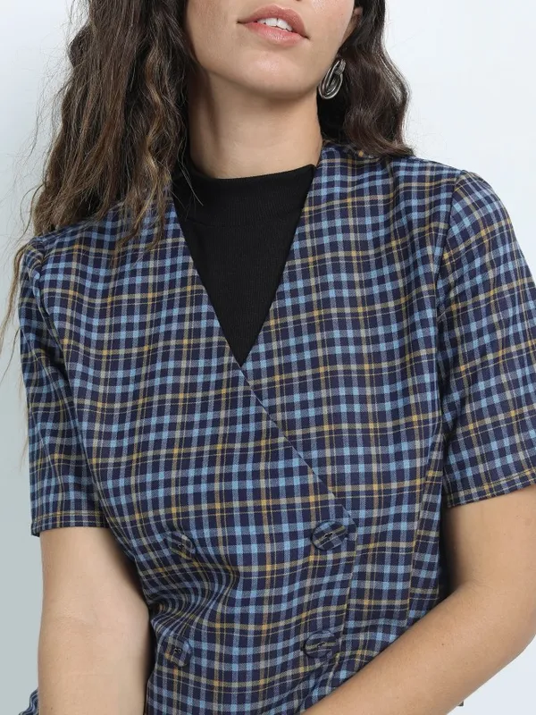 Checked Regular Fit Blazers