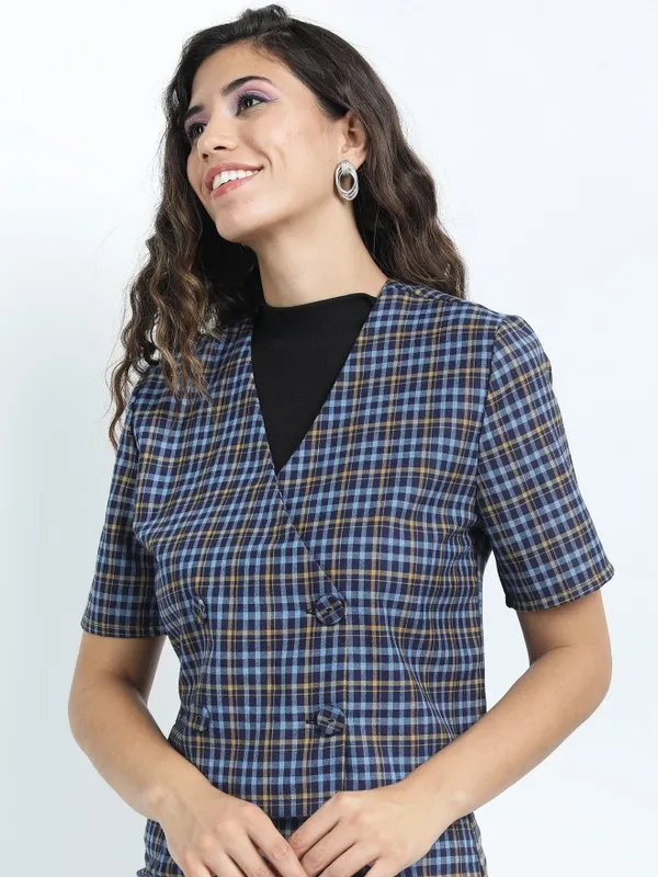 Checked Regular Fit Blazers