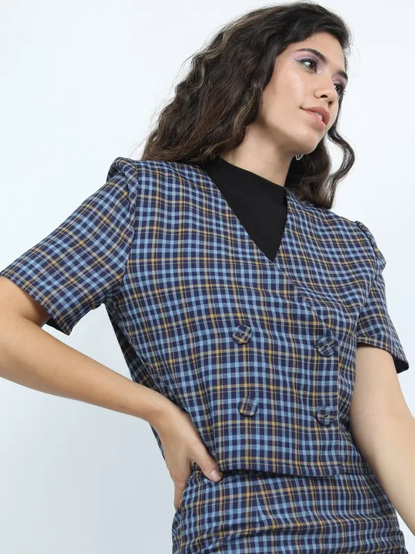 Checked Regular Fit Blazers