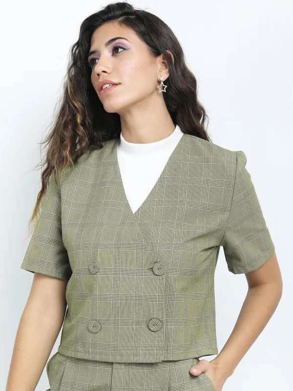 Checked Regular Fit Blazers