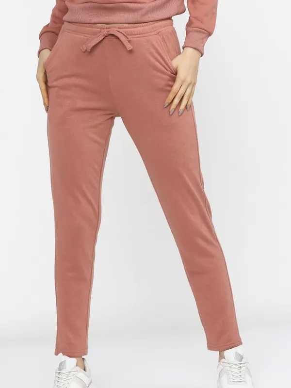  Tokyo Talkies Women Pink Slim Fit Track Pants