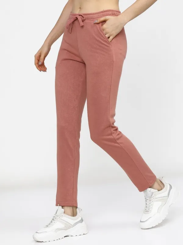  Tokyo Talkies Women Pink Slim Fit Track Pants