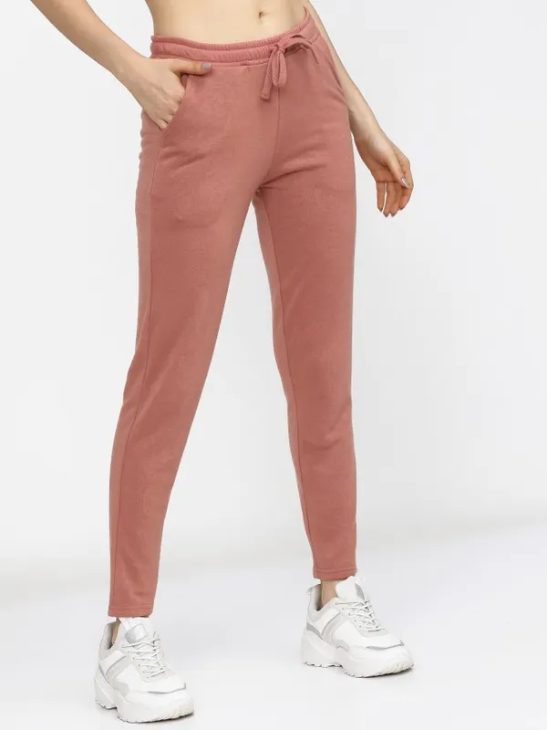  Tokyo Talkies Women Pink Slim Fit Track Pants